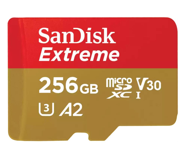 Karta pamięci SANDISK Extreme microSD 256GB 190MB/s SDSQXAV-256G-GN6MA - 1058579 - zdjęcie